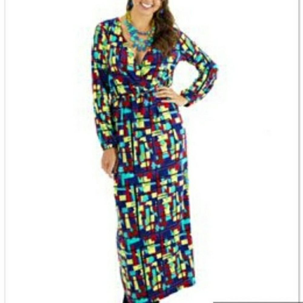 TRACY NEGOSHIAN Devon Crayola Maxi Dress